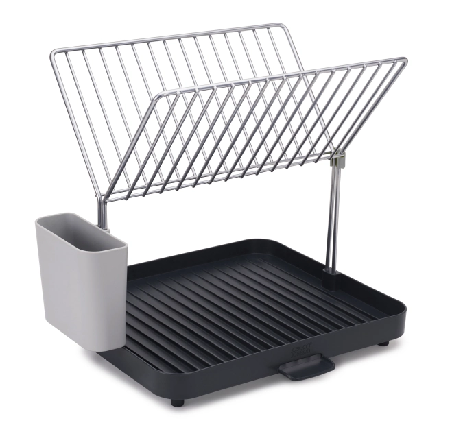 Y-rack égouttoir à vaisselle avec grille, gris