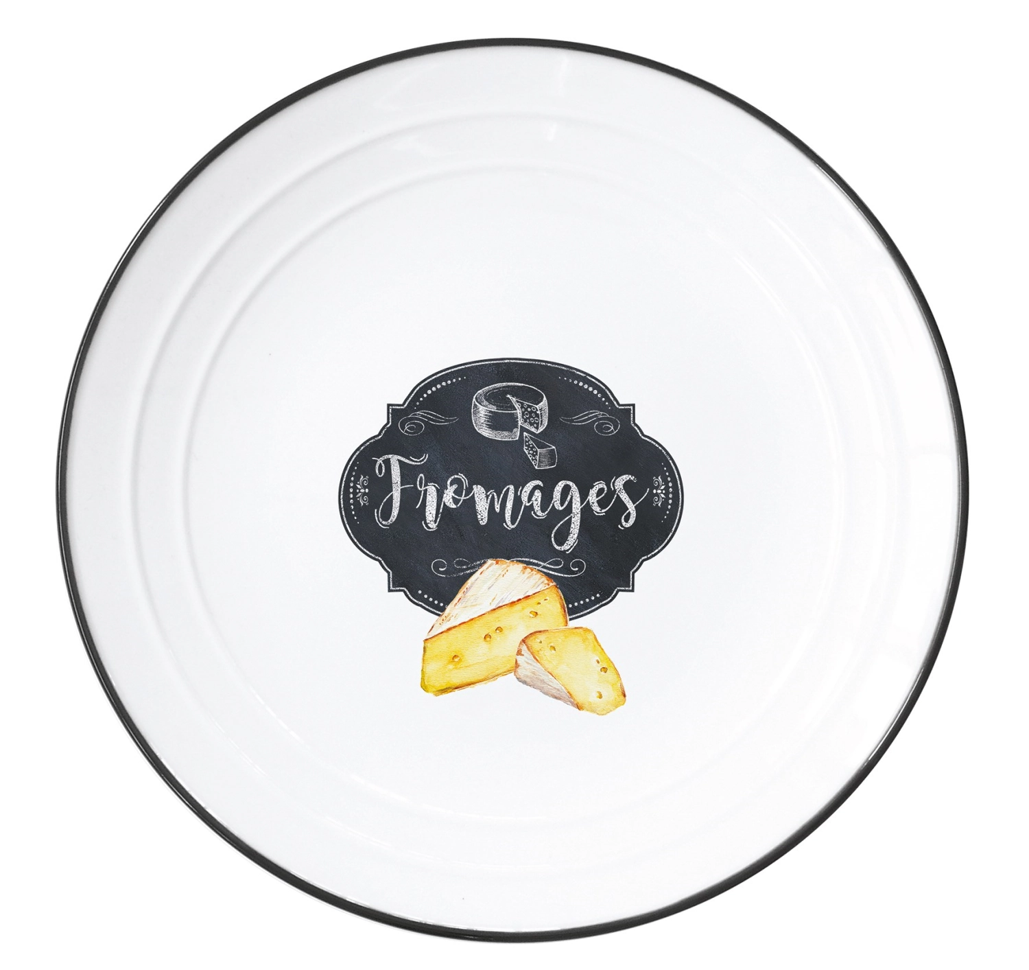 Kitchen Basics Assiette plate, fromage, D21.5cm