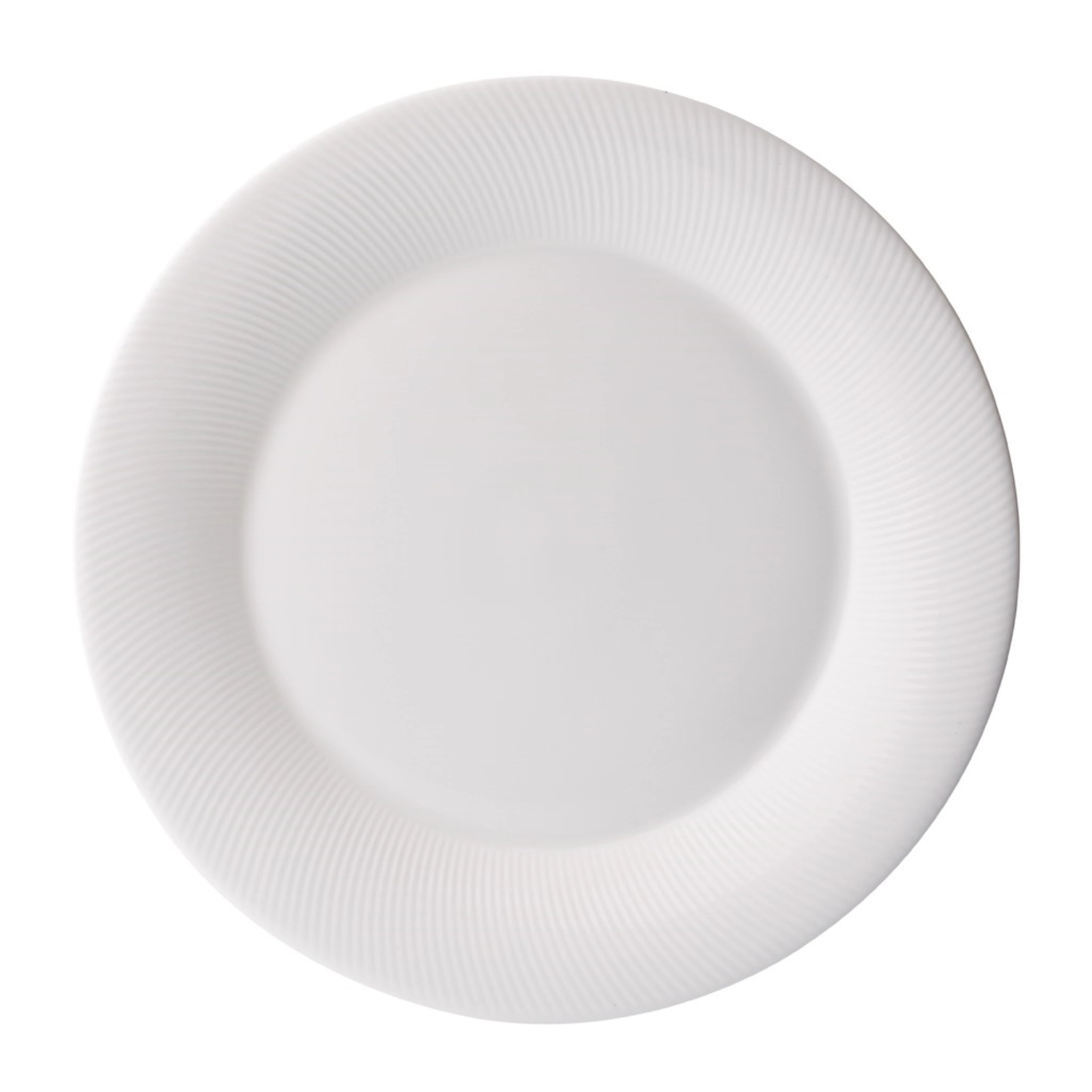 Série flute 27.5cm assiette plate blanche