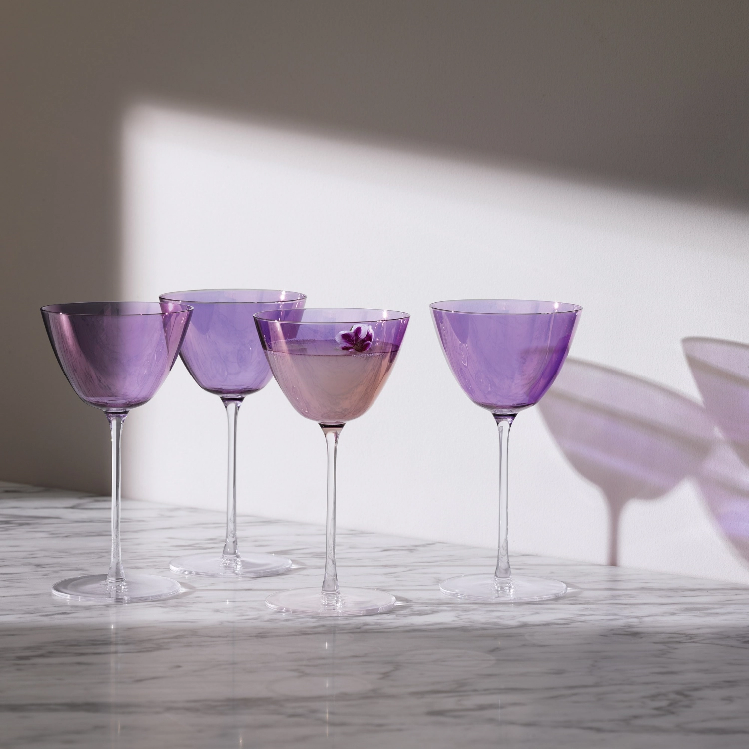 Set de 4 verres à martini aurora 195ml - polar-violet