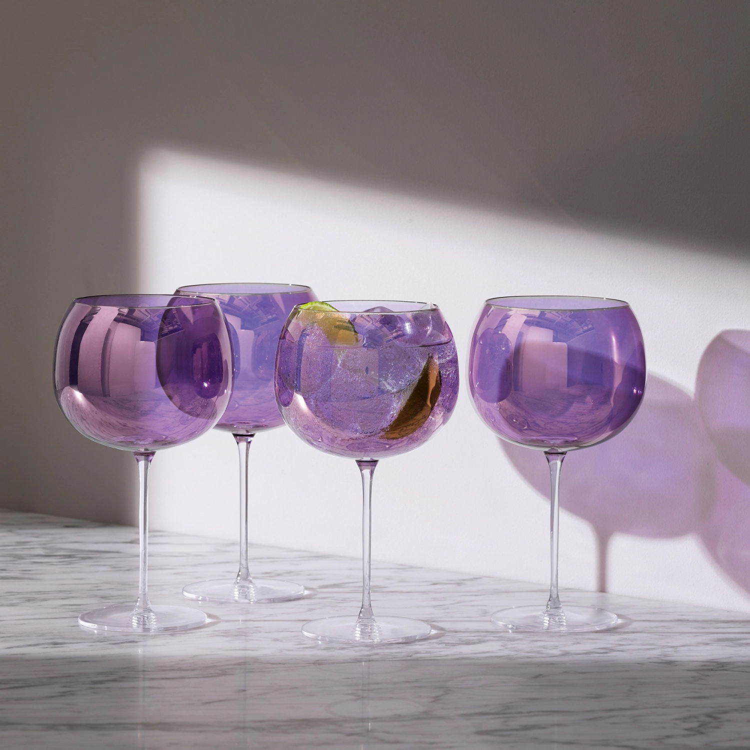 Set de 4 verres ballon aurora 680ml - polar-violet