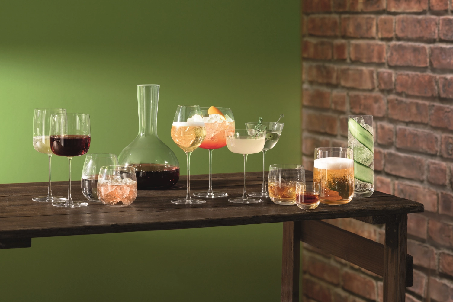 Set de 4 verres à long drink borough 420ml clair