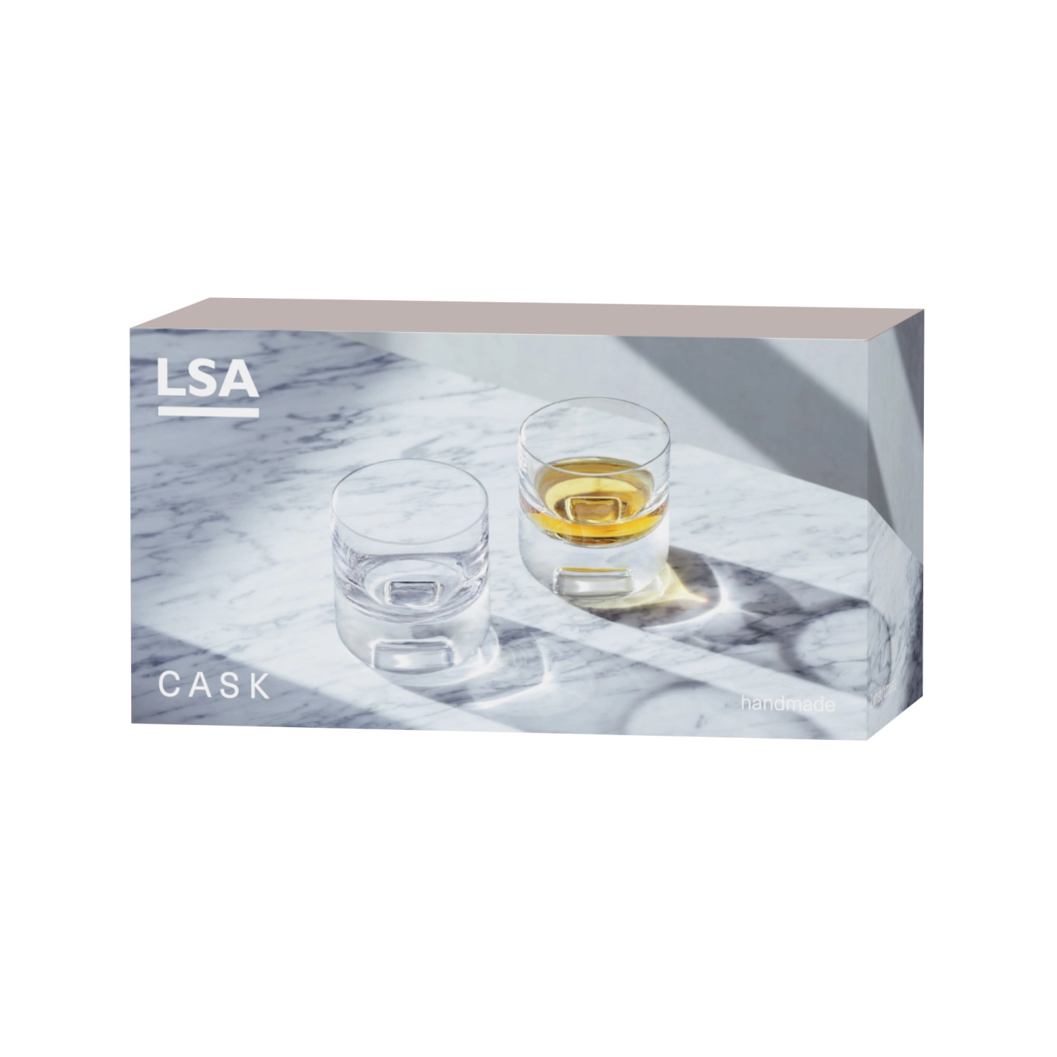 Cask verre à whisky 240ml transparent x 2