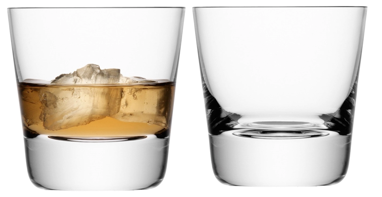 Madrid verre à whisky 270ml transparent x 2