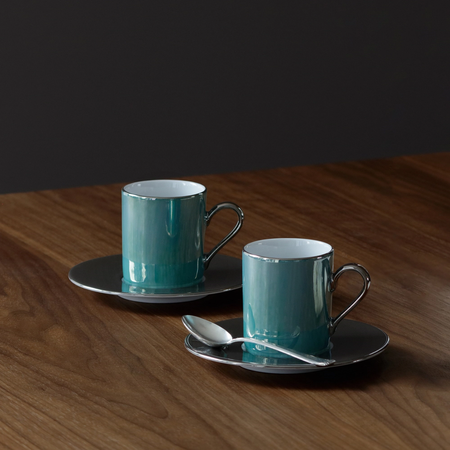 Palazzo tasse à café et ut 100ml - vert mer platine