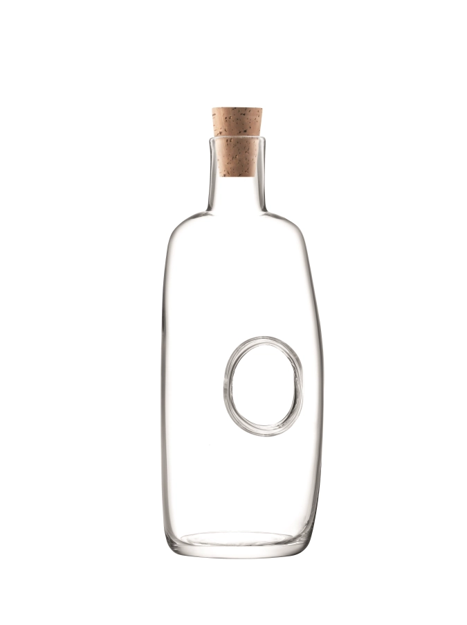 Void carafe & bouchon en liège 1.1l transparent