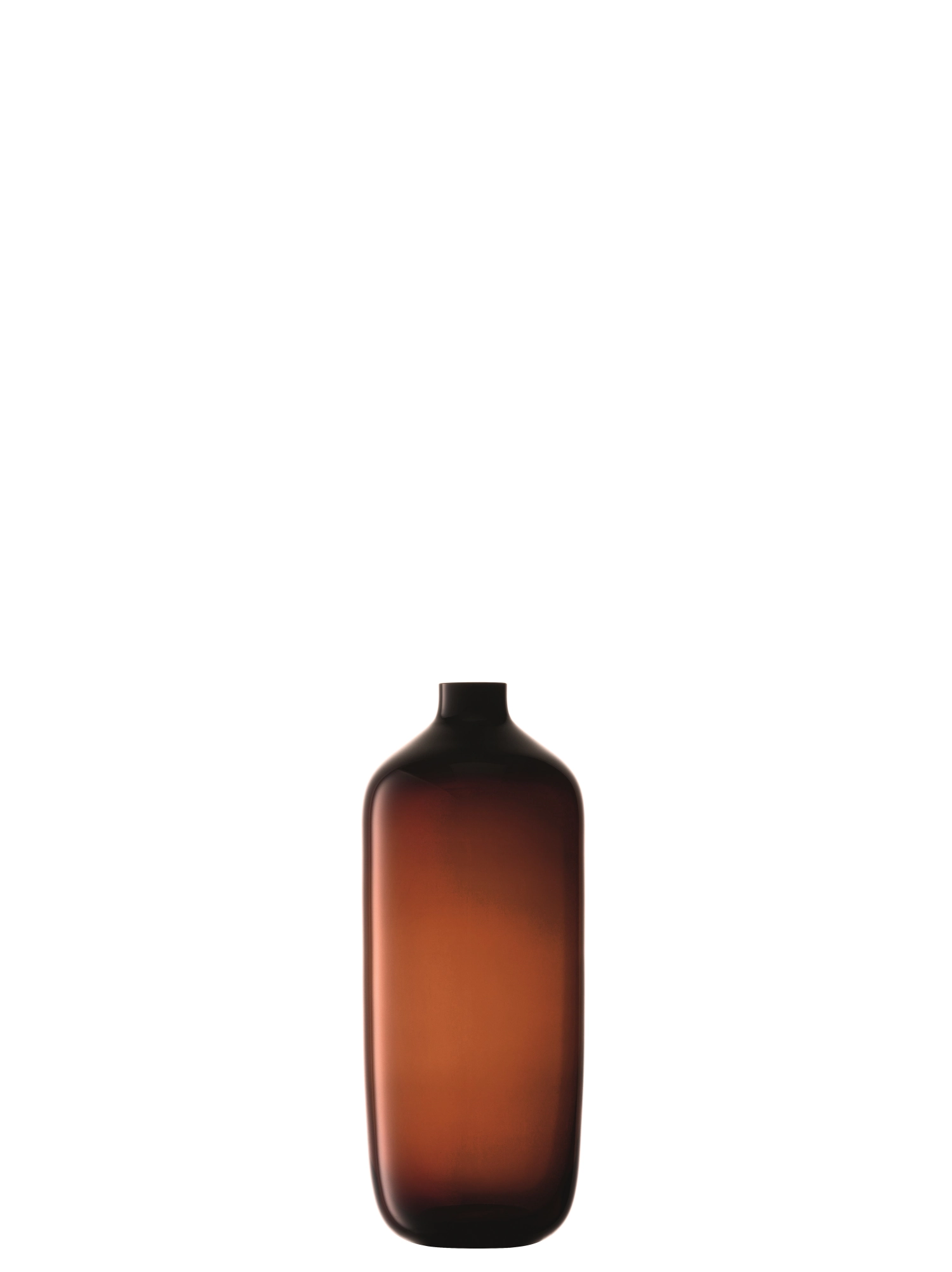 Vase h38cm brun foncé