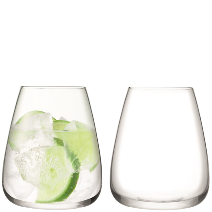 Wine culture gobelet à eau 590ml transparent x 2