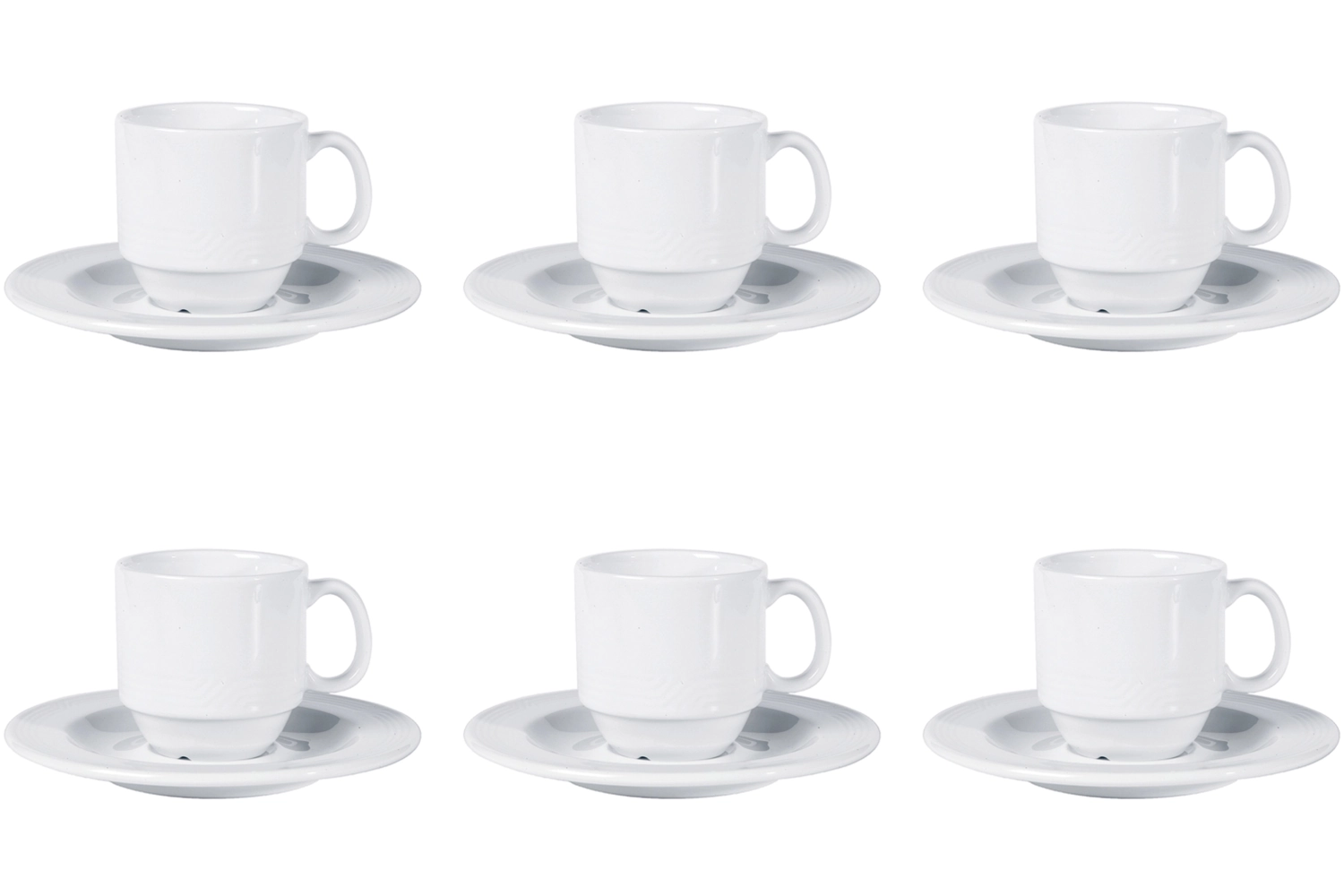 Set de 6 pièces Karat 19 Moka Soucoupe Aligro