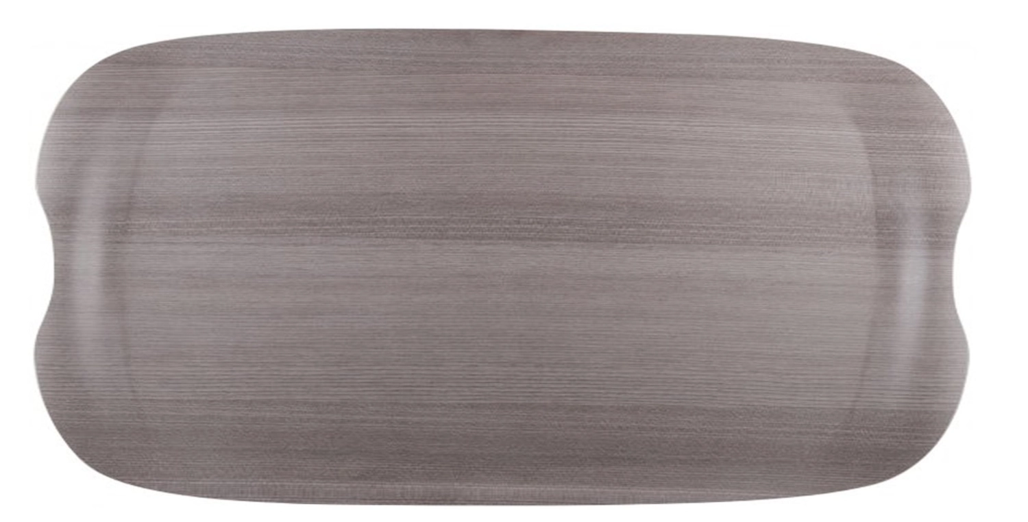 Plateau earth wave grey wood 42x22cm