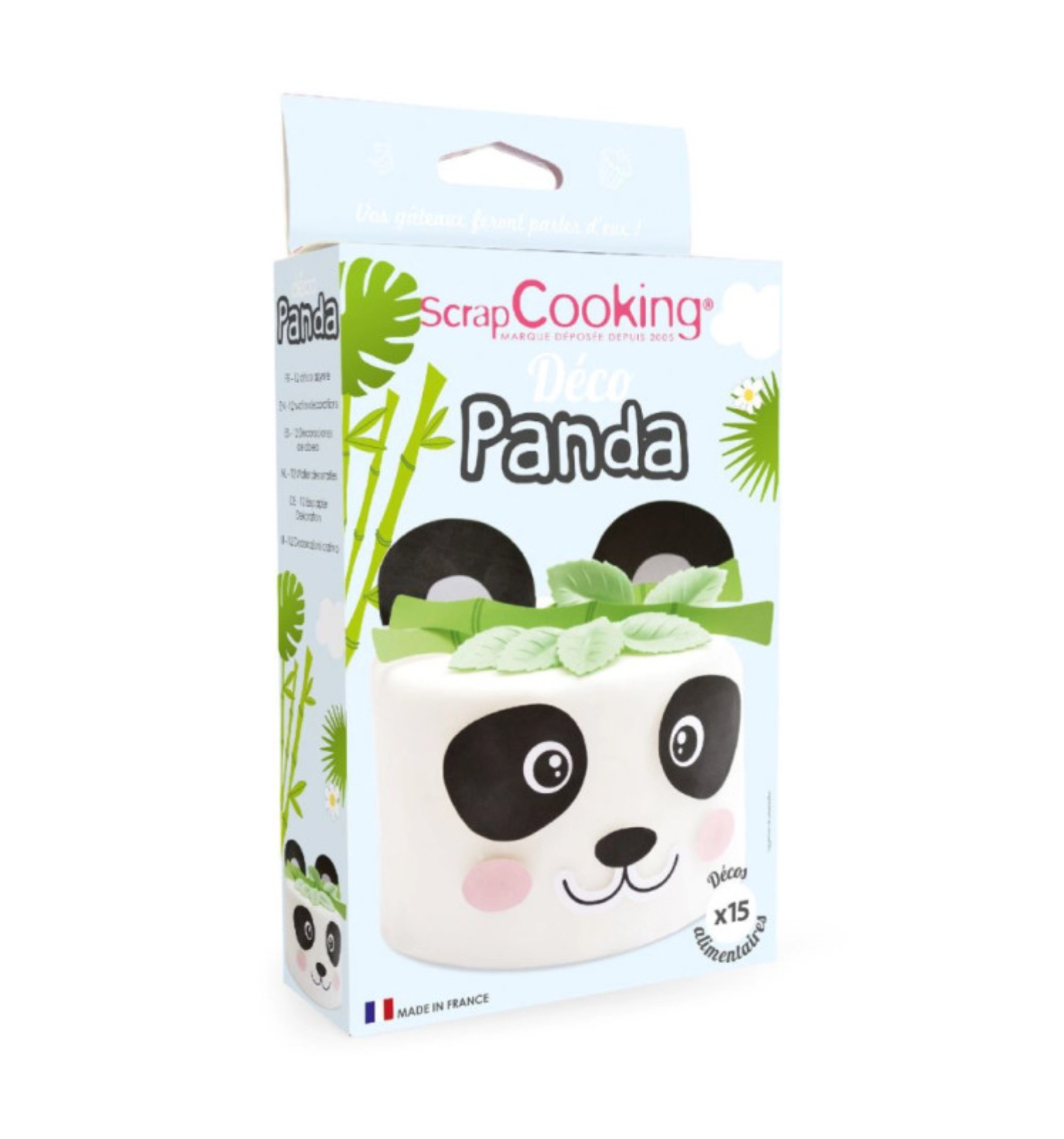 Set de 15 pièces oblats déco panda