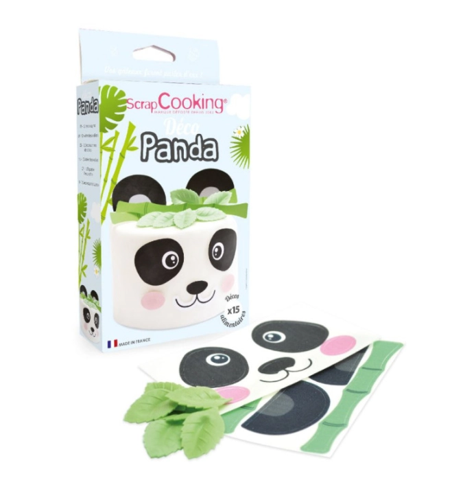 Set de 15 pièces oblats déco panda