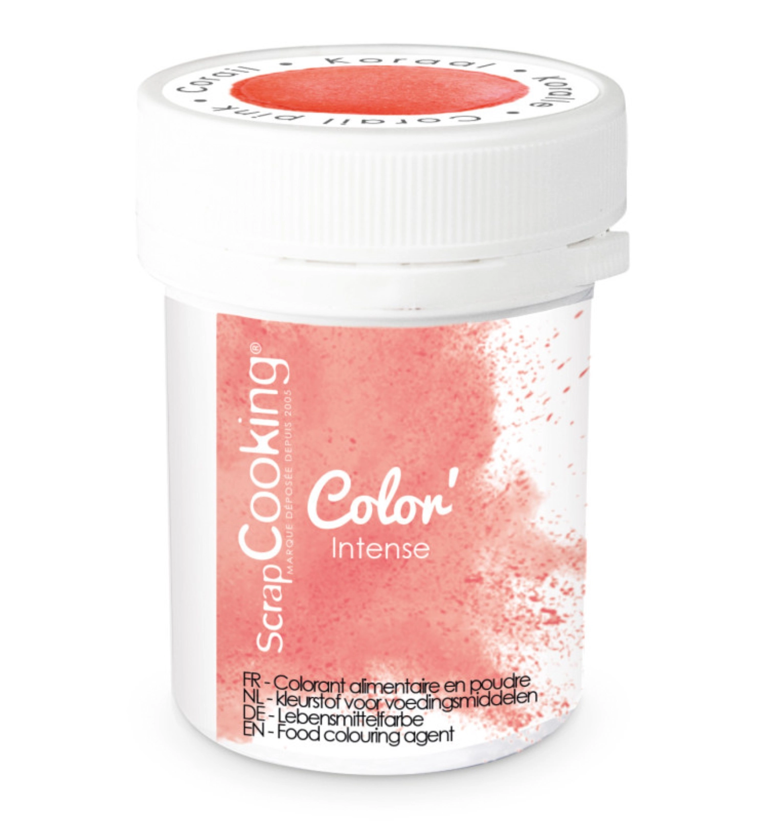 Colorant artificiel en poudre corail 5g