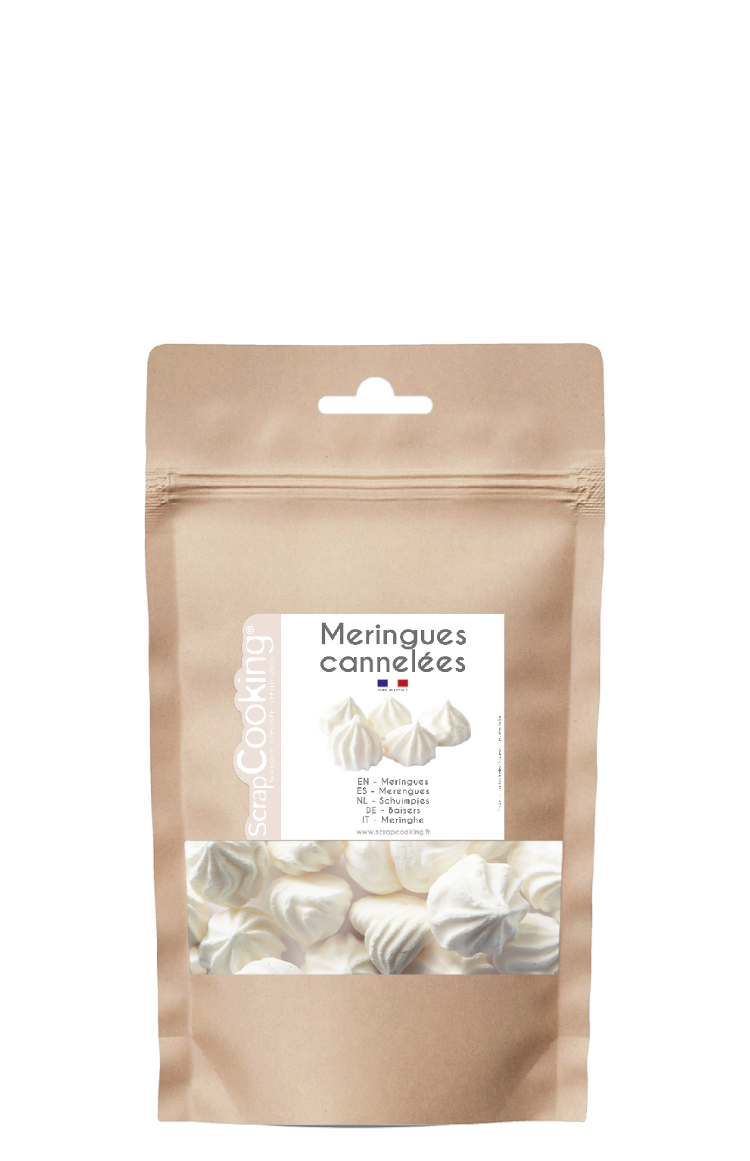 Pot de meringues cannelées 40g