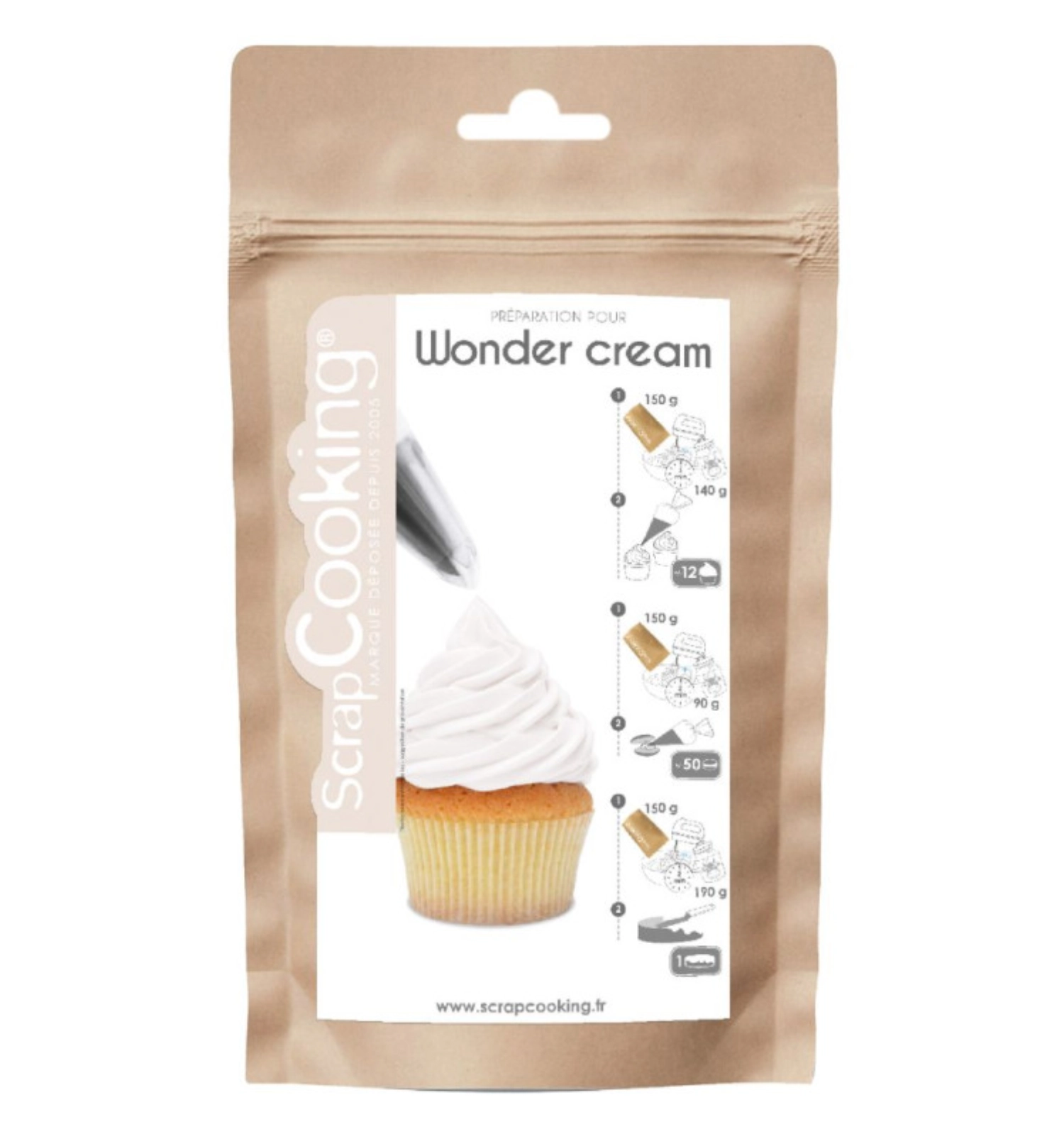 Wonder cream blanc goût vanille 150g