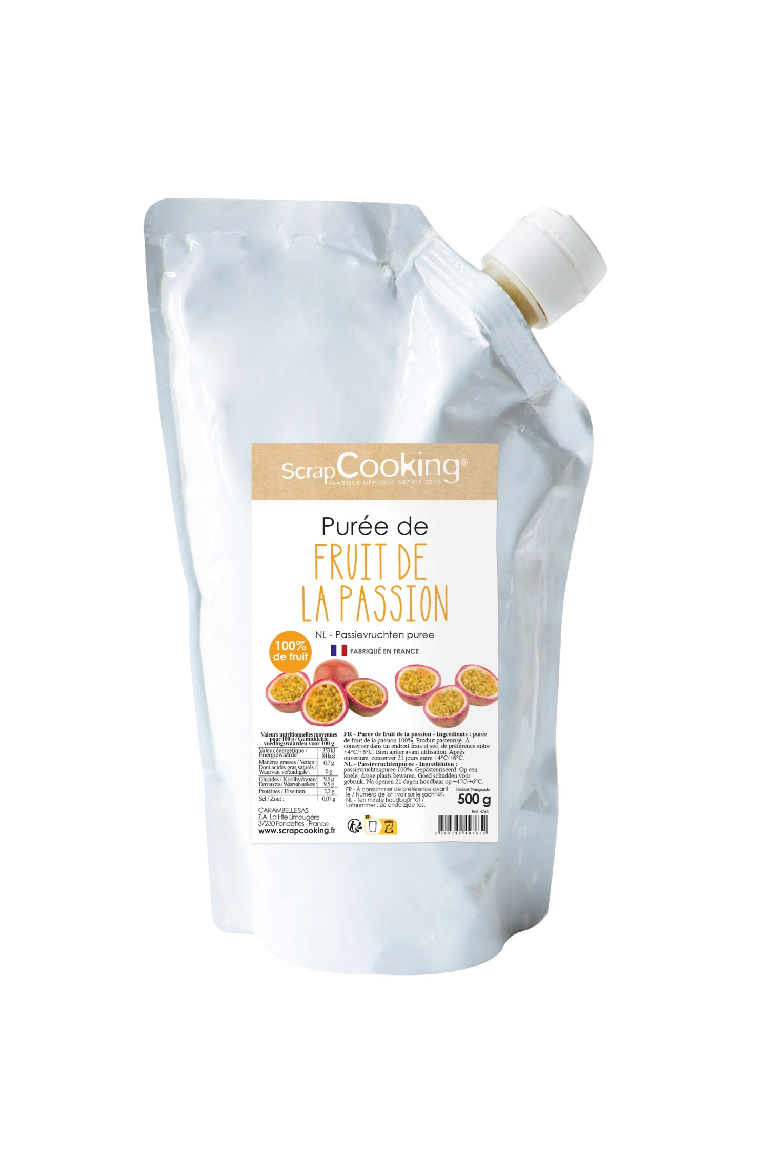 Purée de fruits de la passion 500g