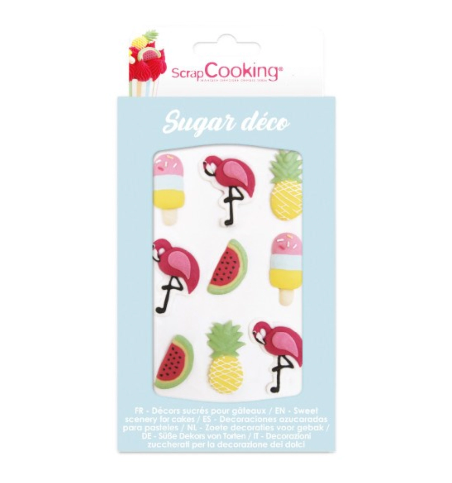 9 pcs. sucre déco été