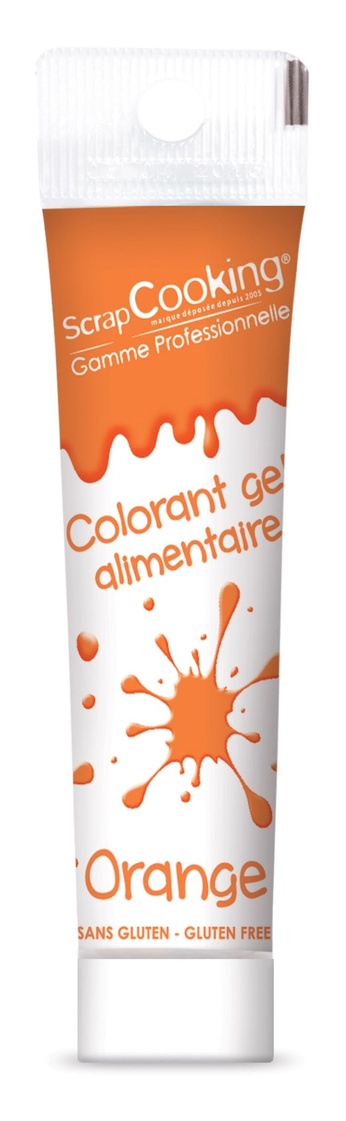 Colorant alimentaire gel orange 20g