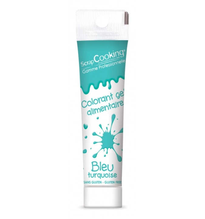 Colorant alimentaire gel turquoise 20g