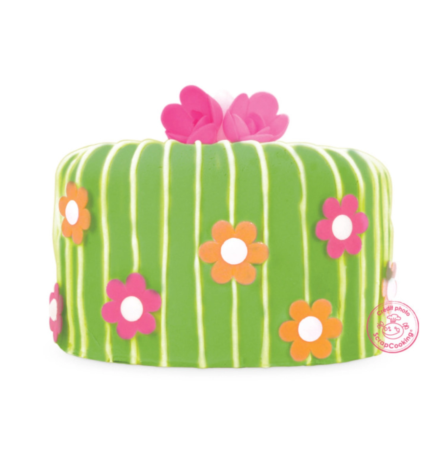 Fondant au sucre roulé vert d36cm 430g