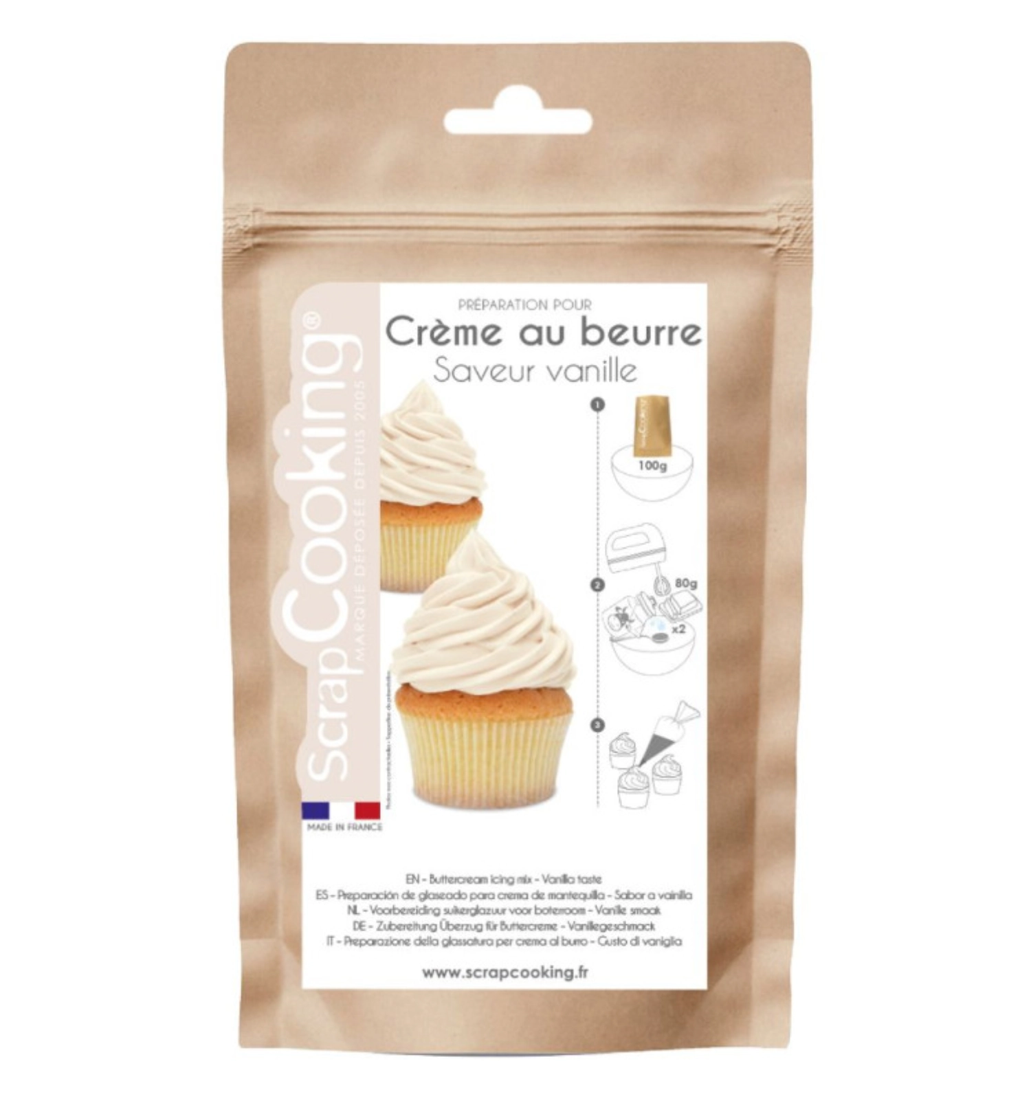 Crème au beurre vanille mix 200g