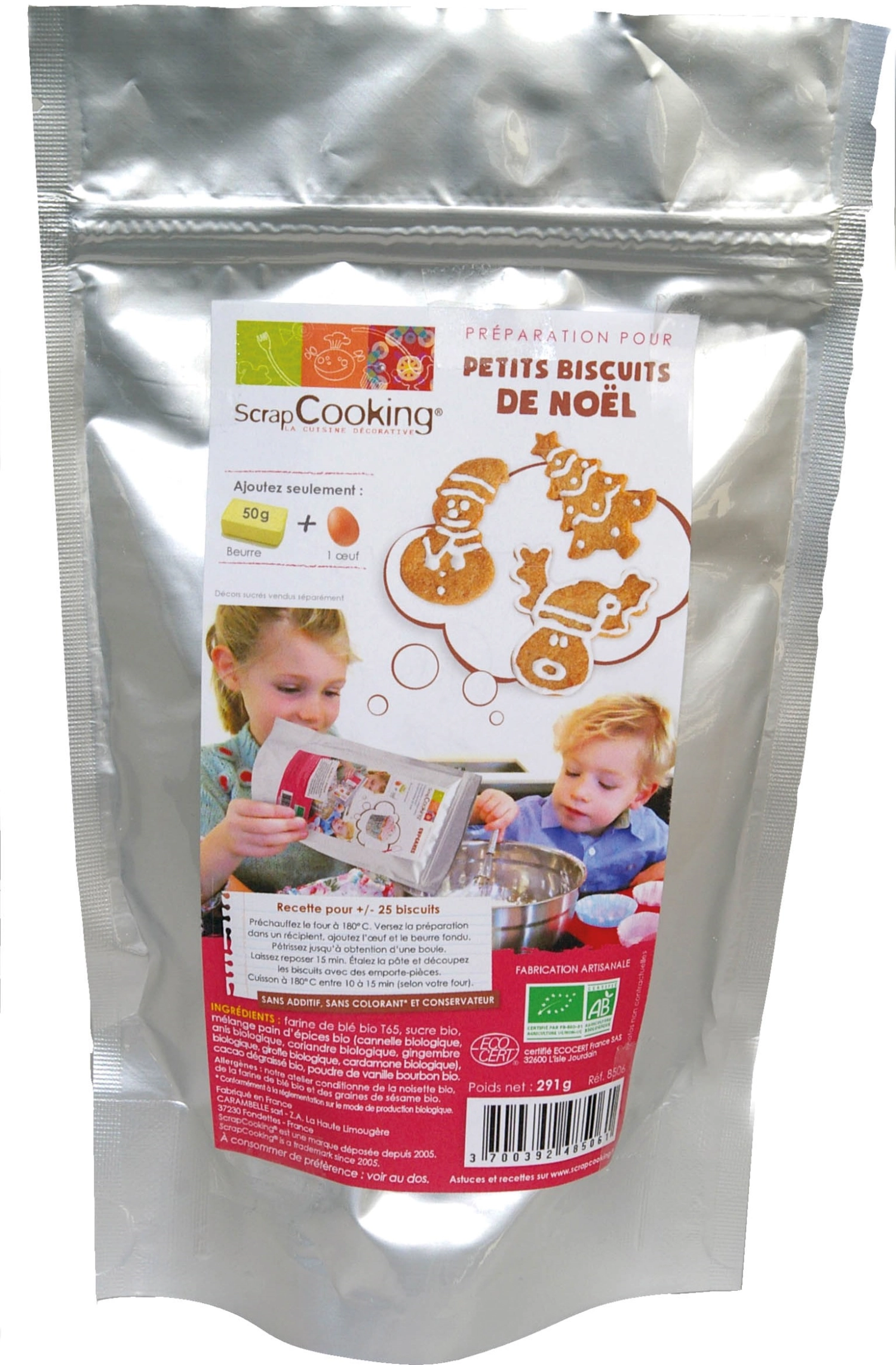 Prépa scrapcooking® biscuits de noël 295g