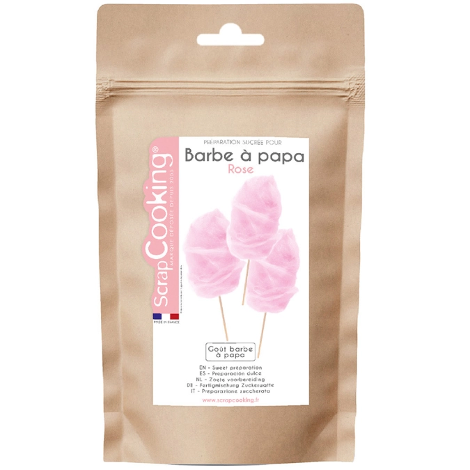 Barbe à papa rose roses 400g