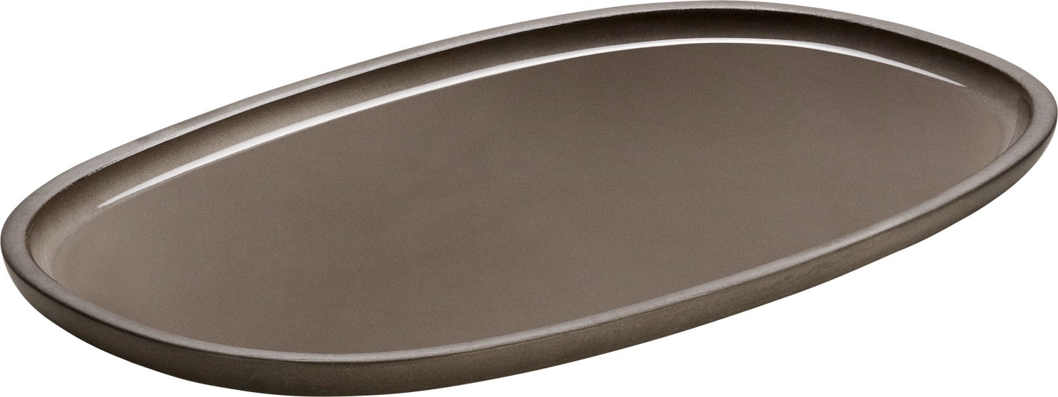 Playground renew plateau ovale taupe 30x18cm