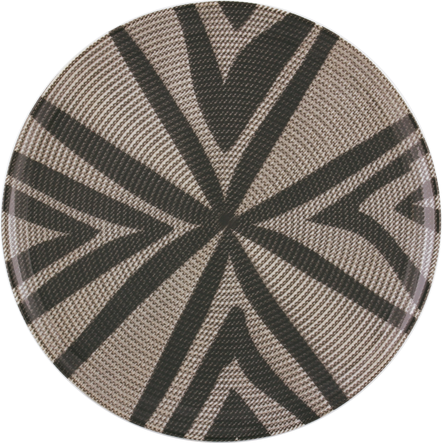 Unlimited Sisal 63148 Sisal Pattern Teller flach coupe 26cm