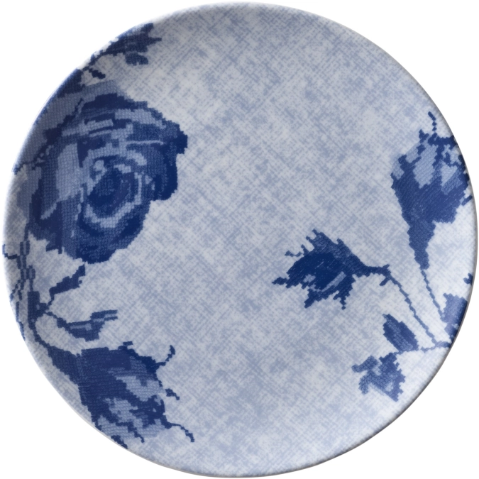 Unlimited Blue Boho Assiette plate ronde coupe 15cm