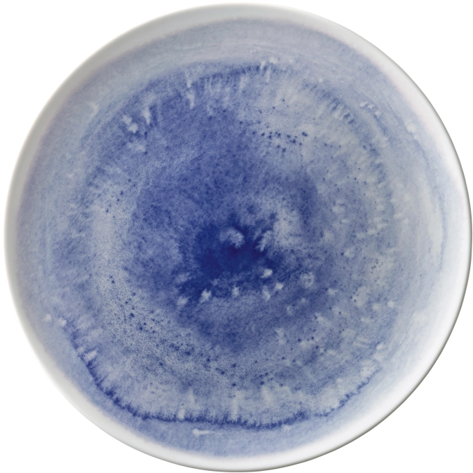 Unlimited Blue Whirl Assiette plate ronde coupe 28cm