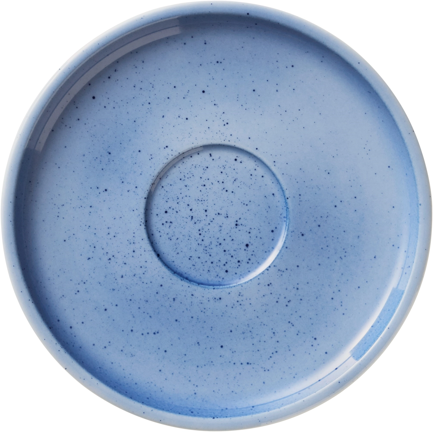 Shiro BLUE SPLASH Combi soucoupe ronde 17cm