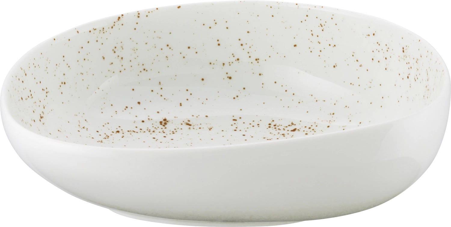 Pottery Unique white Schüssel asymmetrisch 17cm 0.45lt