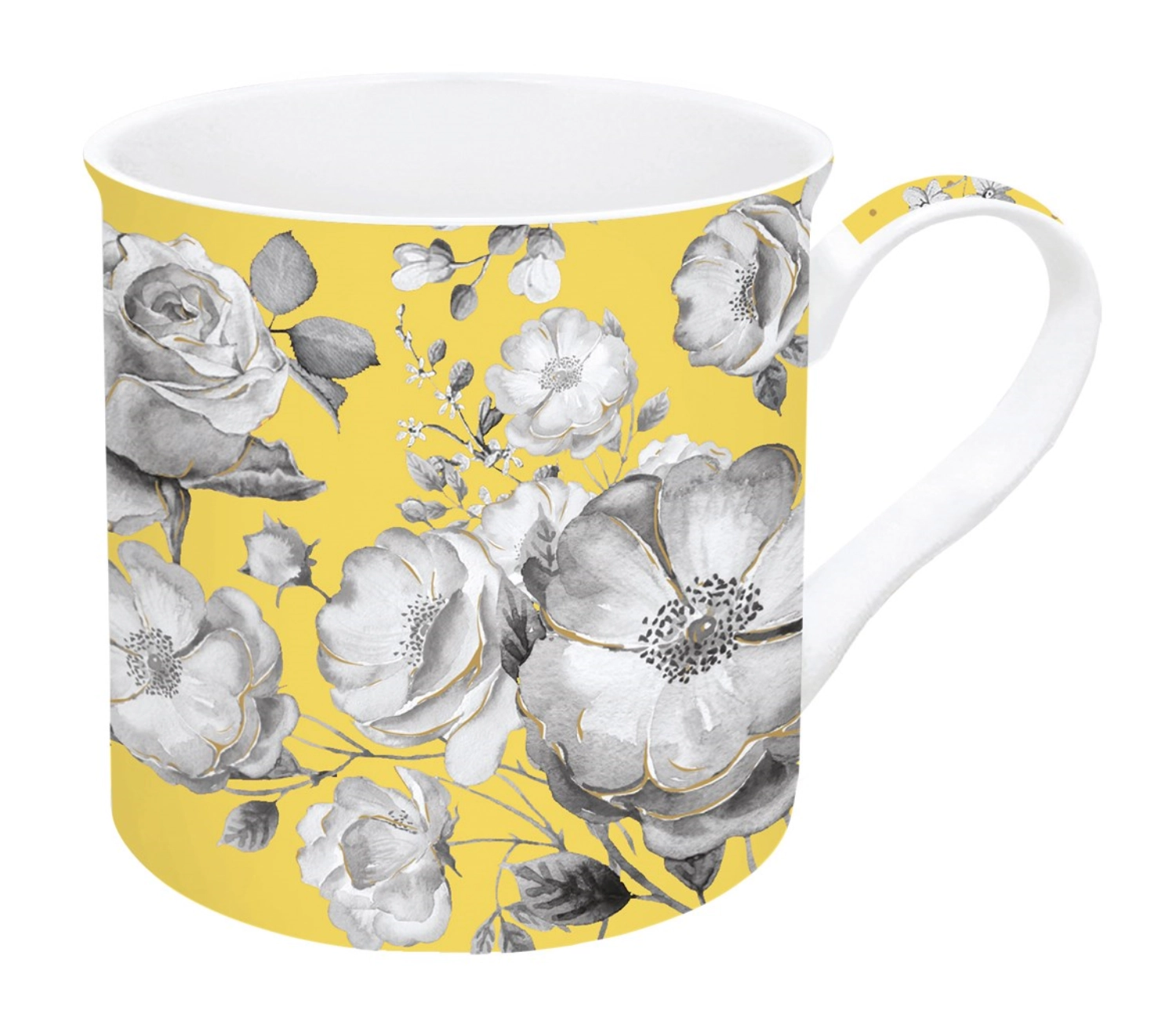 Gobelet en porcelaine Trend & Colours en GB, jaune, 300ml