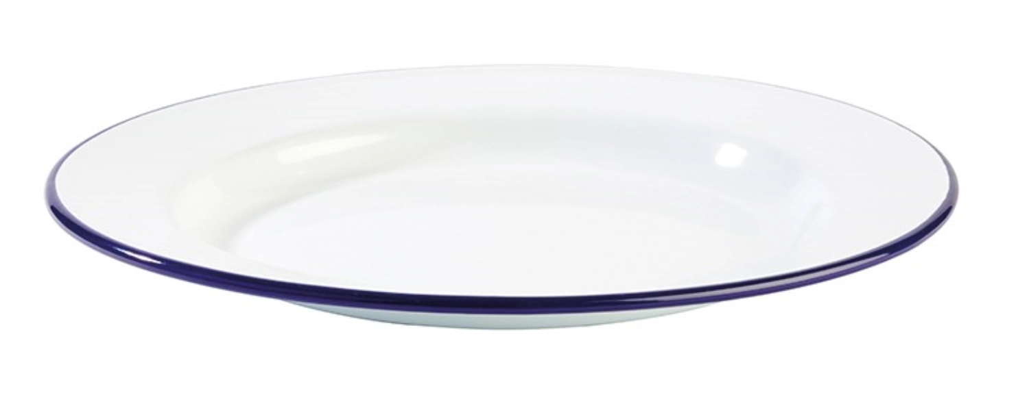 Teller flacH20cm ENAMELWARE, weiss