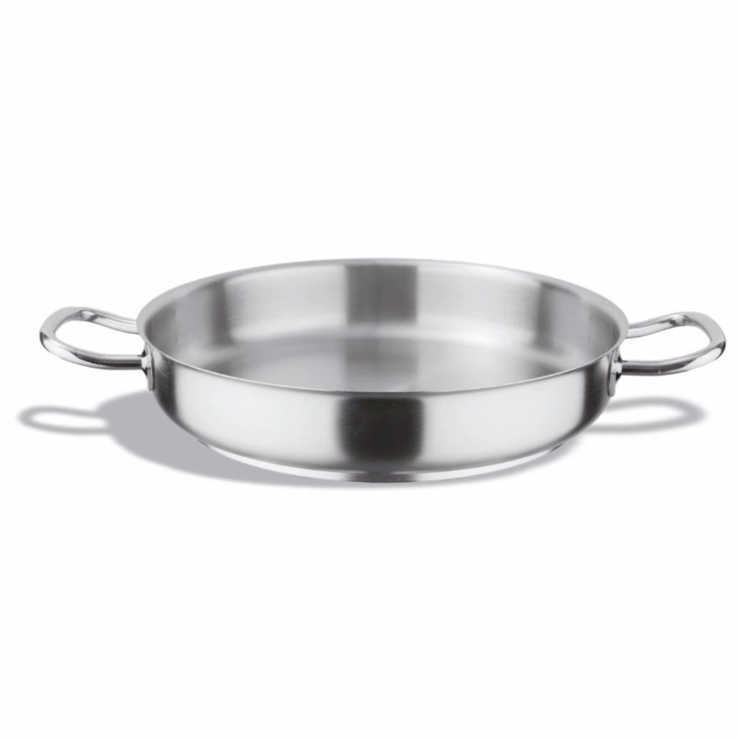 Plat à paella sans couvercle inox-pro acier inoxydable 35 cm