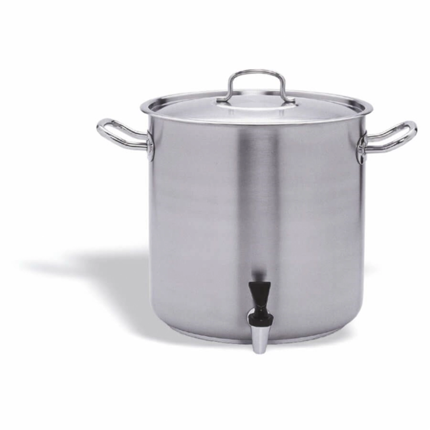 Marmite traiteur avec robinet et couvercle inox-pro acier in