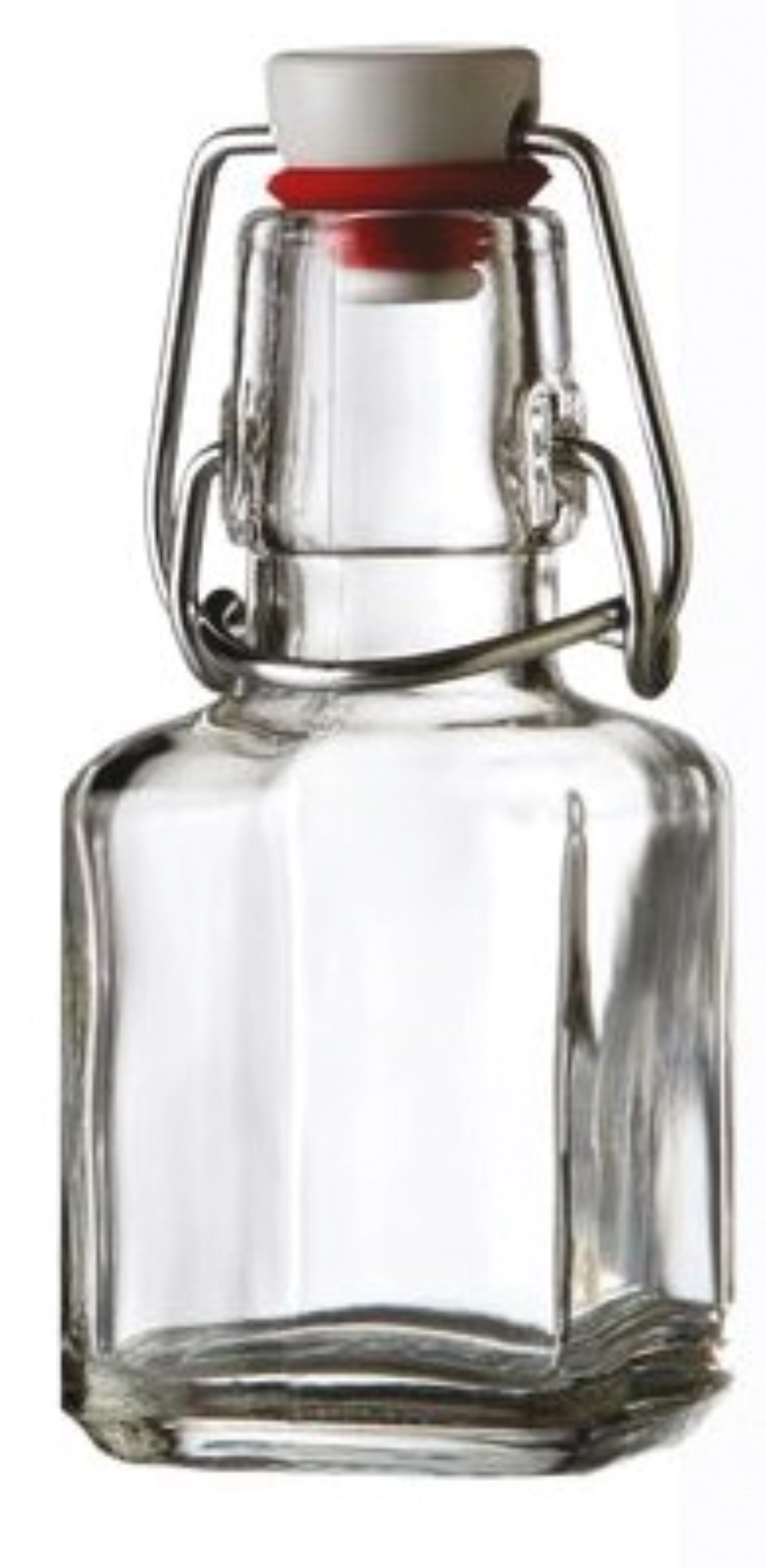 12er Set Glasflasche mit Bügelverschluss, 0.1L