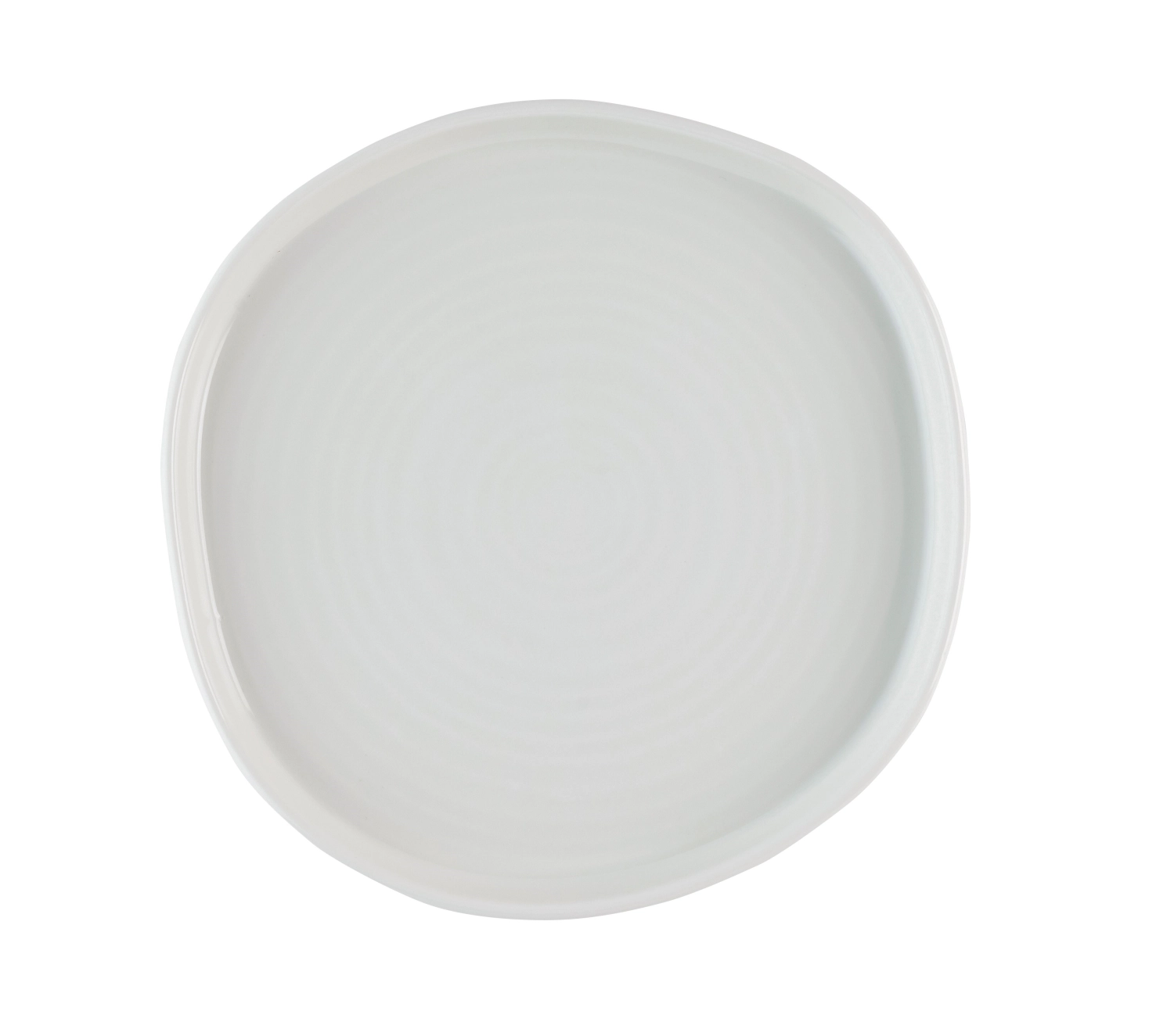 Chefs Plates White Organic Walled Teller flach