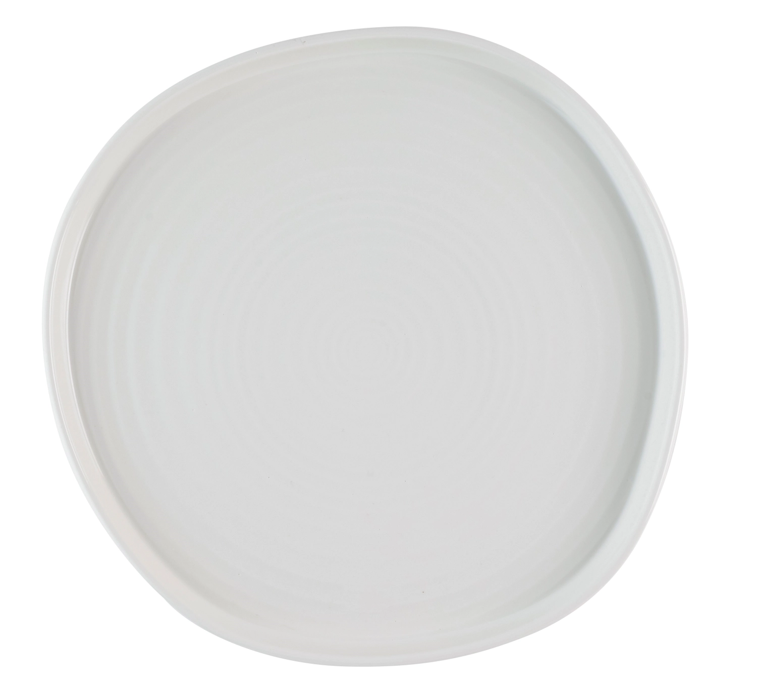 Chefs Plates White Organic Walled Teller flach