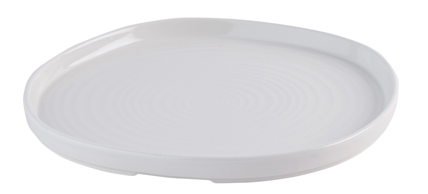 Chefs Plates White Organic Walled Assiette plate