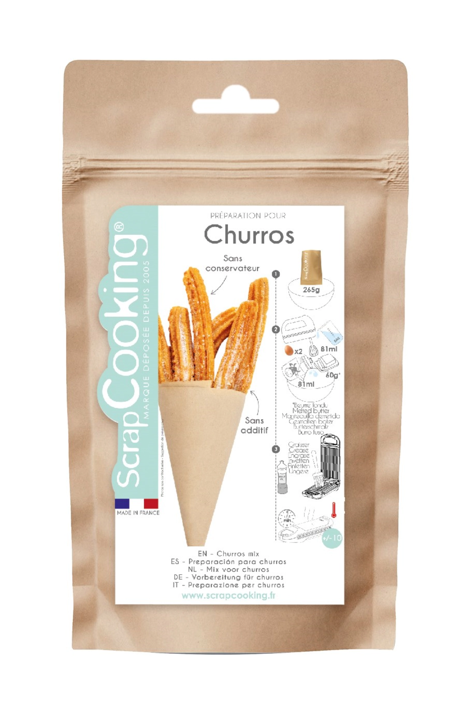 Mélange prêt à l'emploi churros 265g