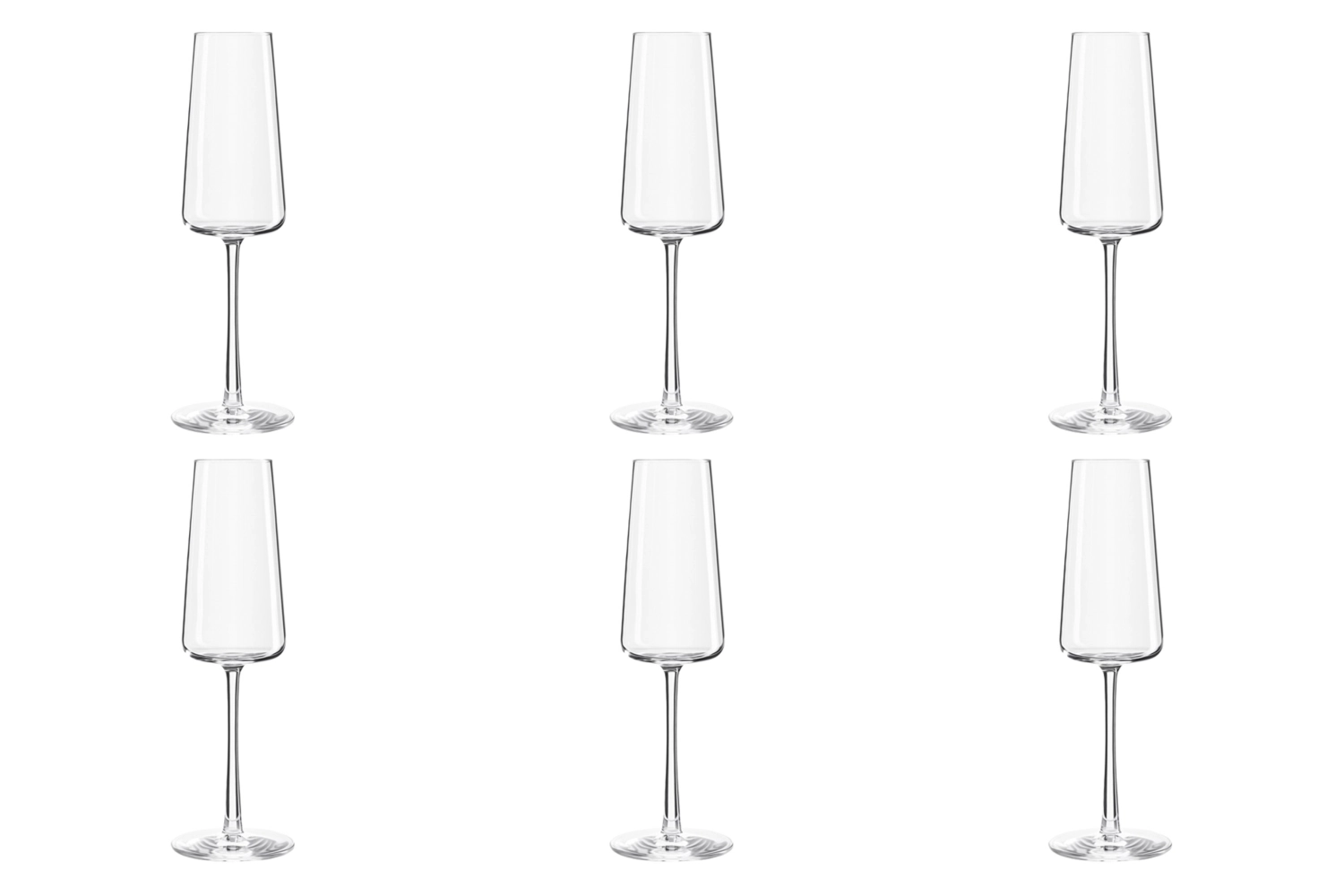 Set de 6 coupes à champagne power 238ml h : 226mm