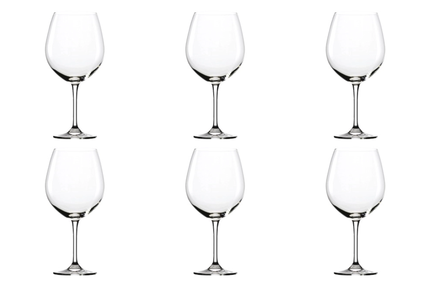 Set de 6 coupes event bourgogne 720ml h:222mm