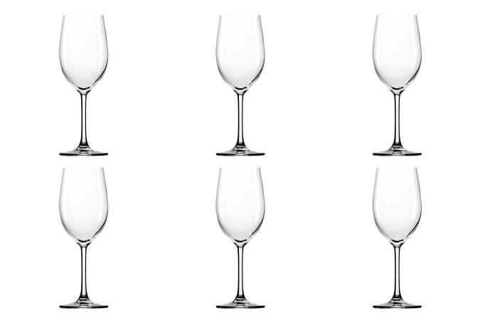 6 x classic long-life coupe à vin rouge 448ml h:224mm