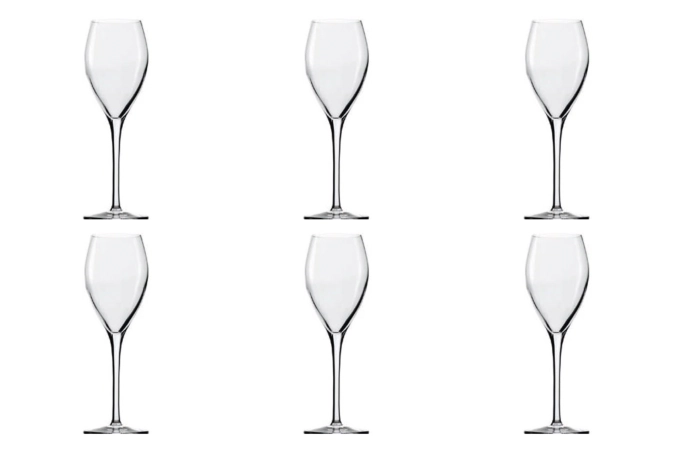 Set de 6 coupes à champagne sparkling&water 210ml h : 205mm