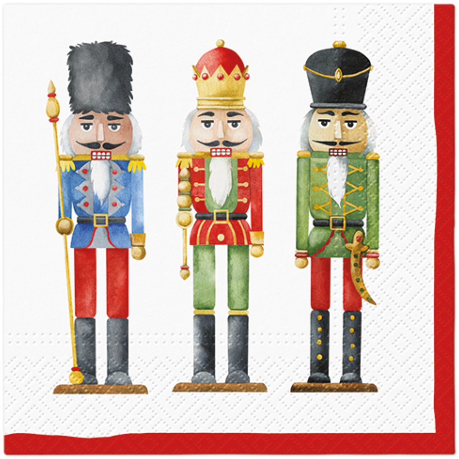 Servietten Lunch 20x Nutcrackers Soldiers, 33x33cm