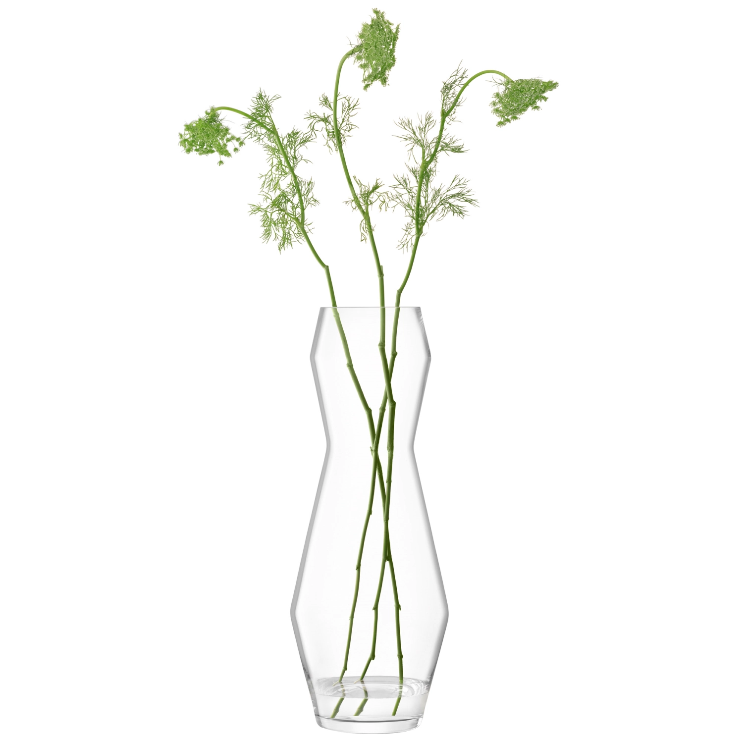 Sculpt vase H65cm transparent