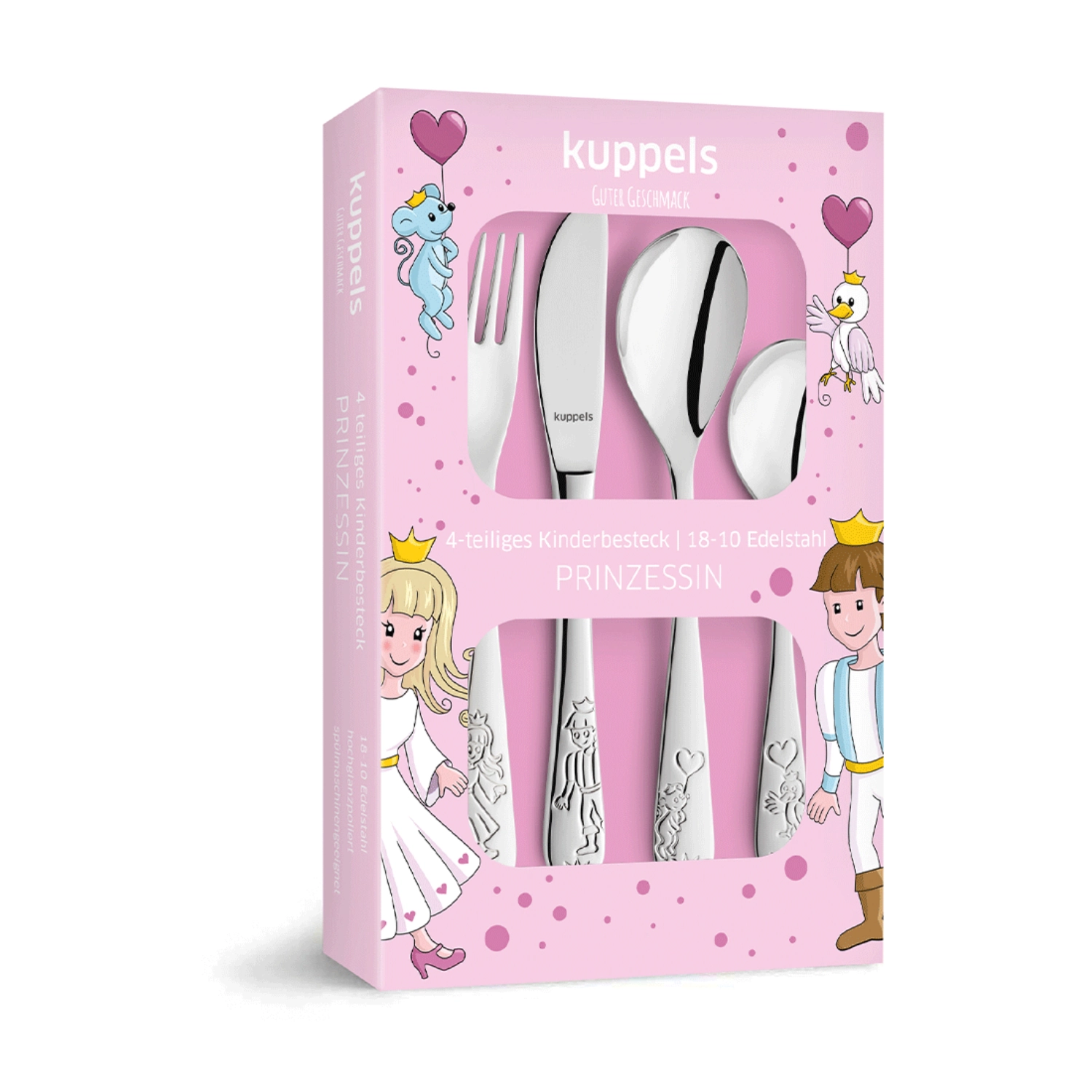 4tlg. Kuppels Kinderbesteck Prinzessin