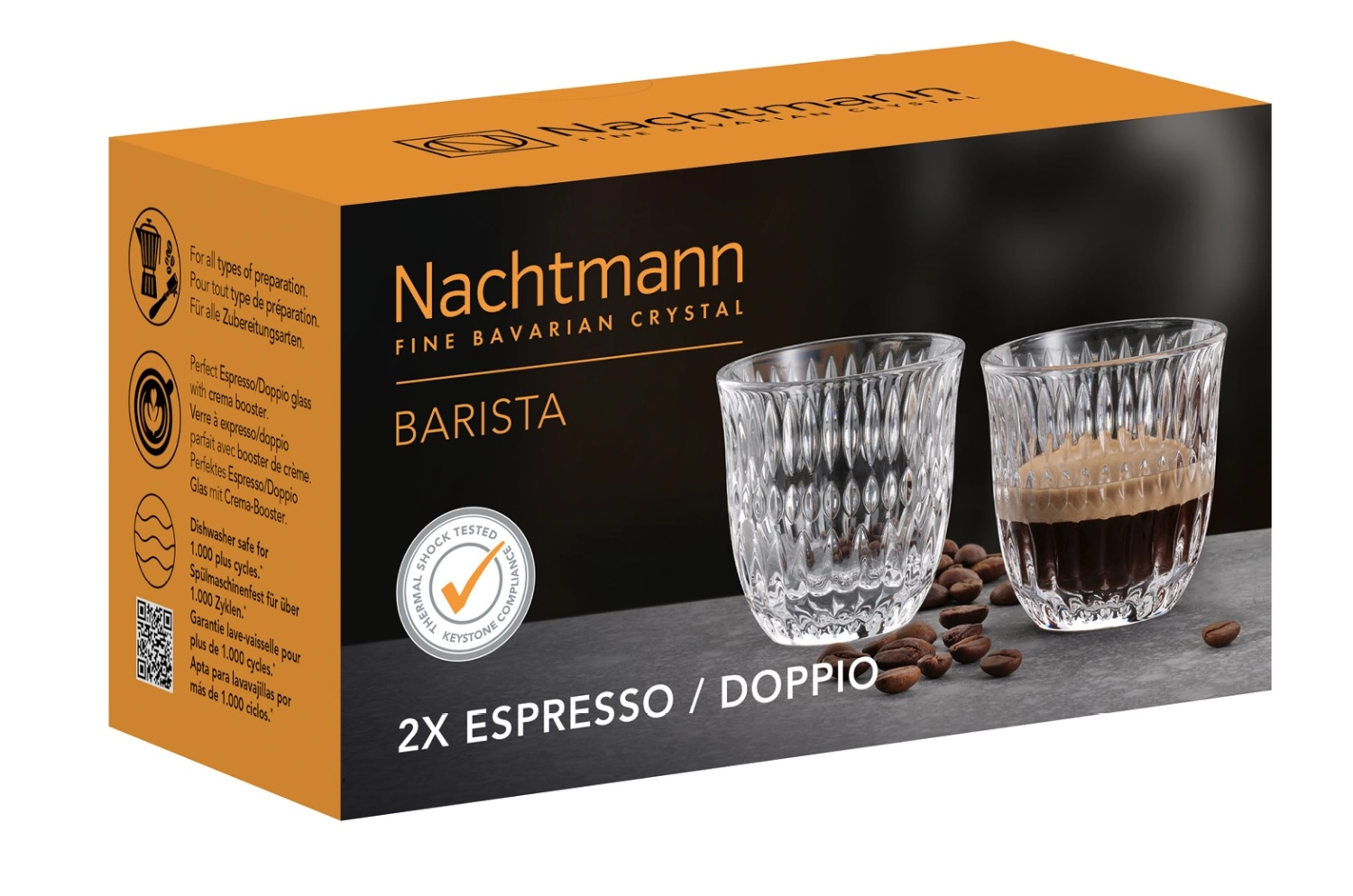 2er Set Noblesse Barista Espresso/Doppio